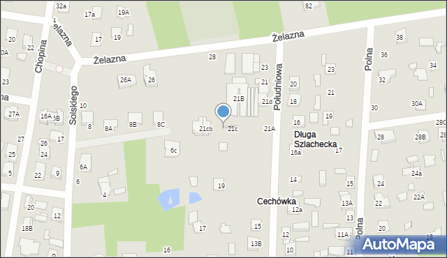 Sulejówek, Południowa, 21ca, mapa Sulejówek