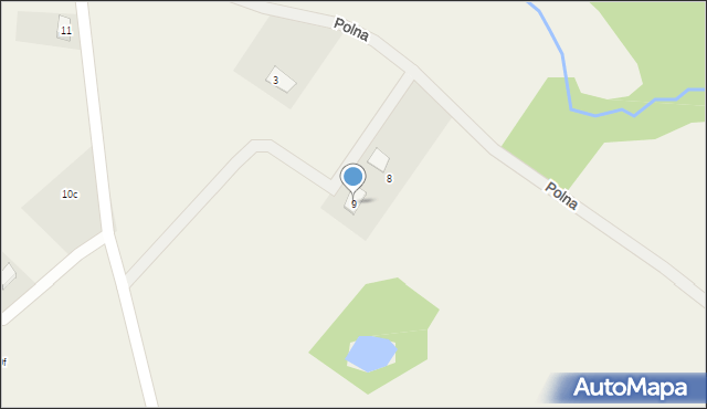 Sulików, Polna, 9, mapa Sulików
