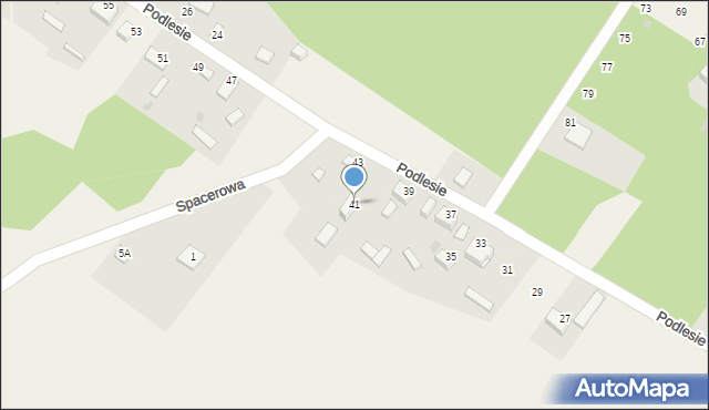 Suliszowice, Podlesie, 41, mapa Suliszowice