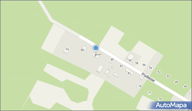 Suliszowice, Podlesie, 87, mapa Suliszowice