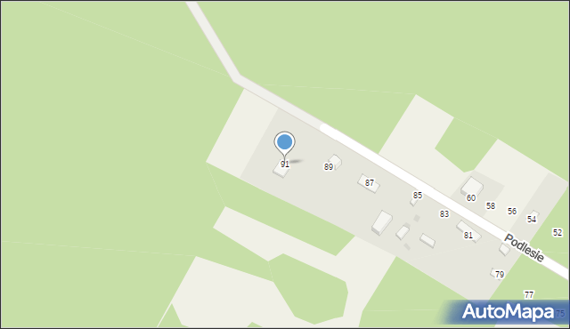 Suliszowice, Podlesie, 91, mapa Suliszowice