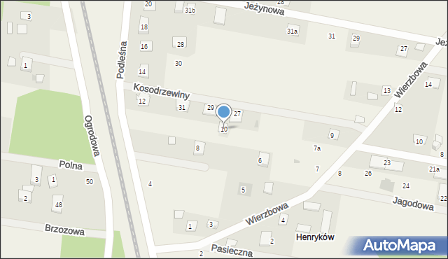 Sułkowice, Podleśna, 10, mapa Sułkowice