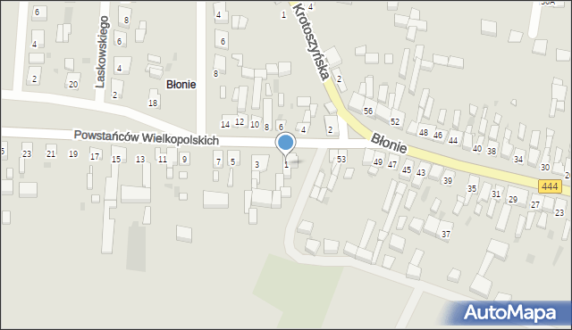 Sulmierzyce, Powstańców Wielkopolskich, 1, mapa Sulmierzyce