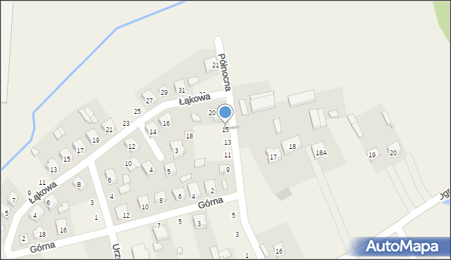 Sulmierzyce, Północna, 15, mapa Sulmierzyce