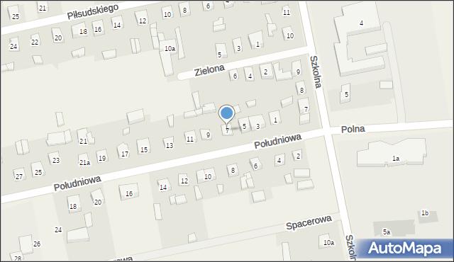 Sulmierzyce, Południowa, 7, mapa Sulmierzyce