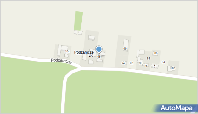 Sułoszowa, Podzamcze, 98, mapa Sułoszowa