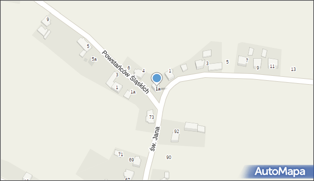 Suszec, Powstańców Śląskich, 2, mapa Suszec