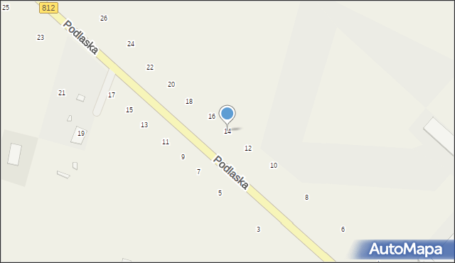 Suszno, Podlaska, 14, mapa Suszno