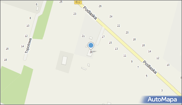 Suszno, Podlaska, 19, mapa Suszno