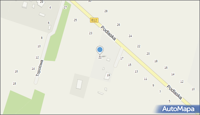 Suszno, Podlaska, 21, mapa Suszno