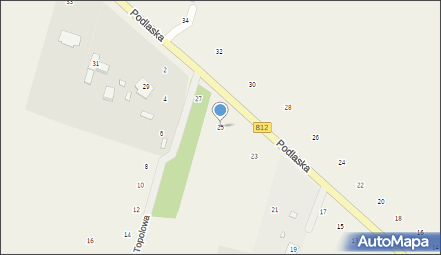 Suszno, Podlaska, 25, mapa Suszno