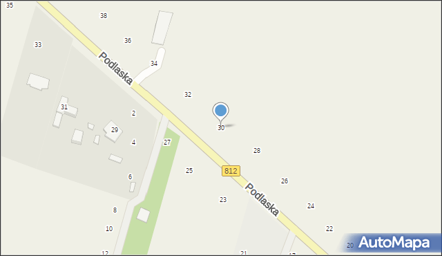 Suszno, Podlaska, 30, mapa Suszno