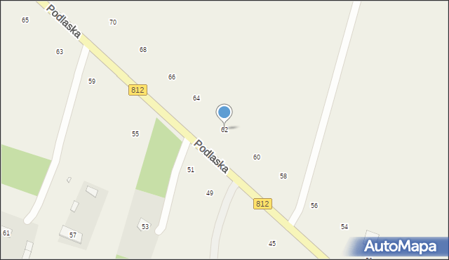 Suszno, Podlaska, 62, mapa Suszno