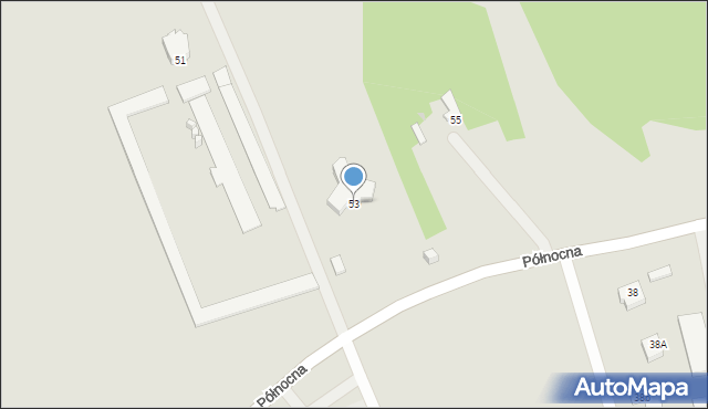 Suwałki, Północna, 53, mapa Suwałk