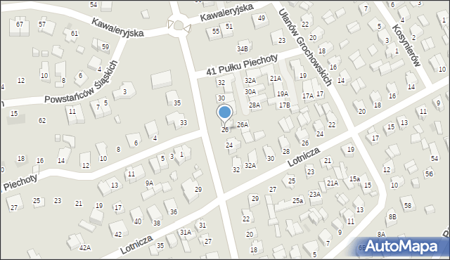 Suwałki, Powstańców Wielkopolskich, 26, mapa Suwałk