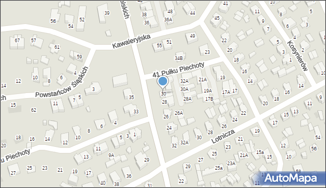 Suwałki, Powstańców Wielkopolskich, 30, mapa Suwałk