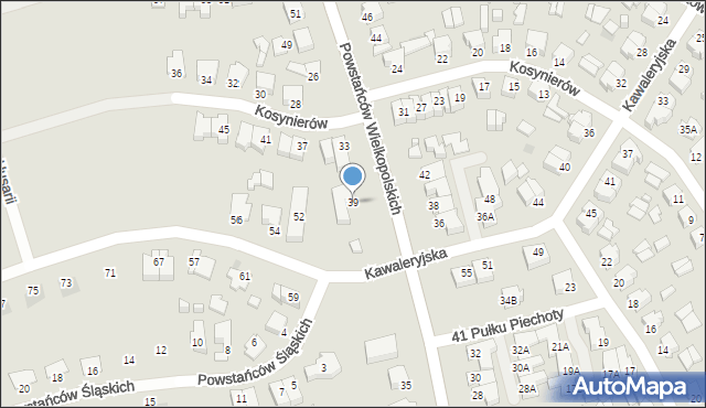 Suwałki, Powstańców Wielkopolskich, 39, mapa Suwałk