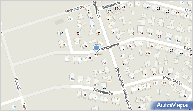 Suwałki, Powstańców Wielkopolskich, 53, mapa Suwałk