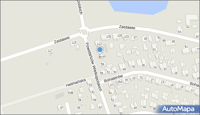 Suwałki, Powstańców Wielkopolskich, 60, mapa Suwałk