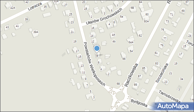 Suwałki, Powstańców Wielkopolskich, 8, mapa Suwałk