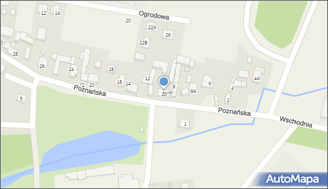 Swadzim, Poznańska, 10, mapa Swadzim