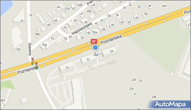 Swarzędz, Poznańska, 29a, mapa Swarzędz