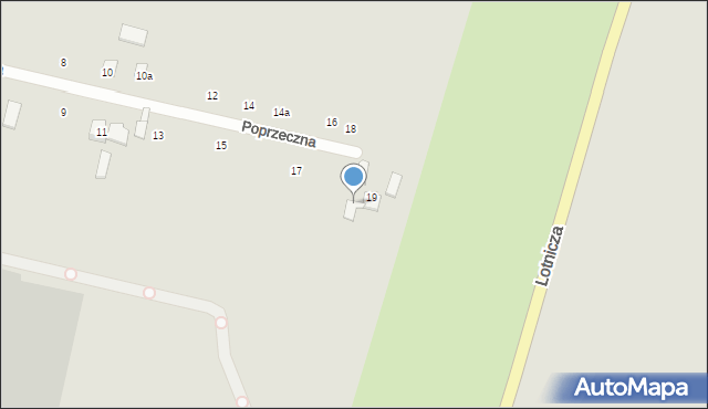 Świdnik, Poprzeczna, 19A, mapa Świdnika