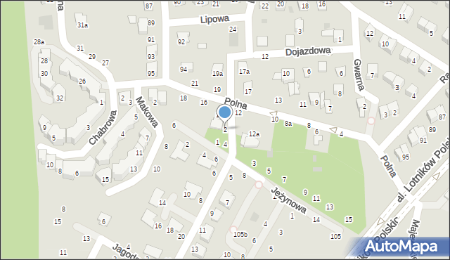 Świdnik, Poziomkowa, 2, mapa Świdnika