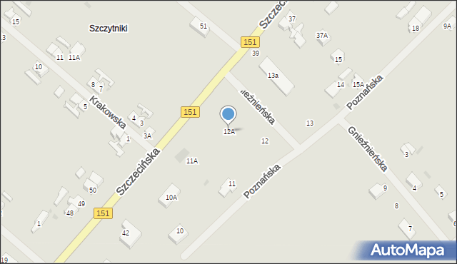 Świdwin, Poznańska, 12A, mapa Świdwin