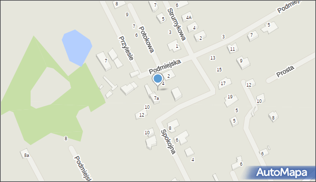 Świebodzin, Podmiejska, 6, mapa Świebodzin