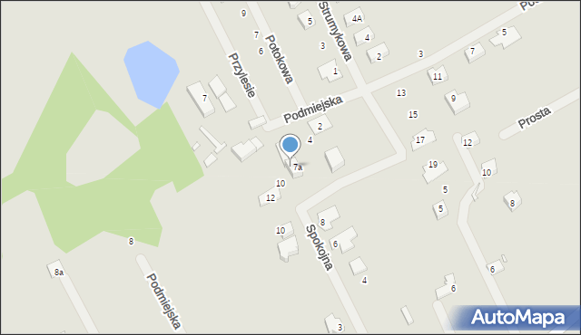 Świebodzin, Podmiejska, 8, mapa Świebodzin