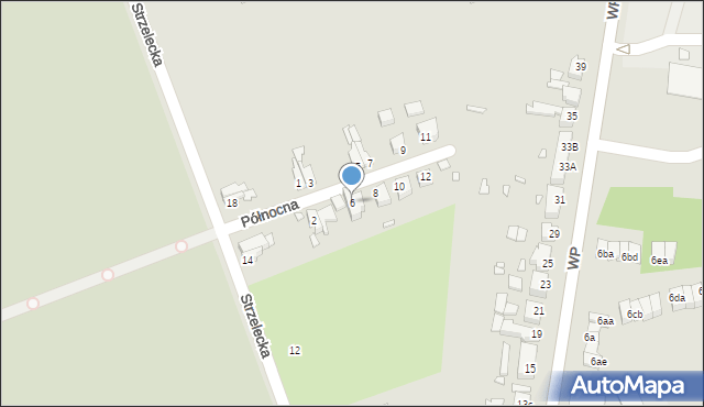 Świebodzin, Północna, 6, mapa Świebodzin