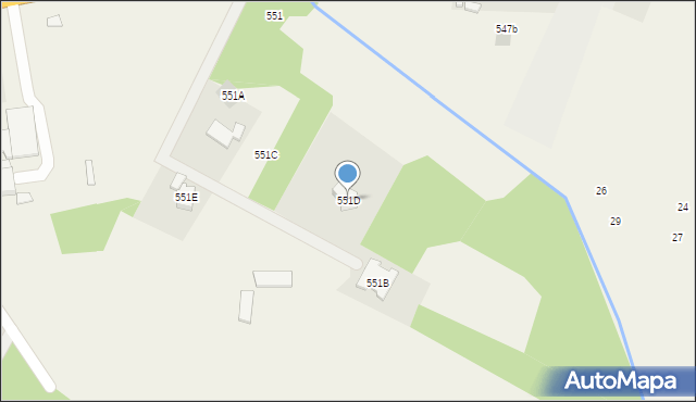 Święcice, Poznańska, 551D, mapa Święcice