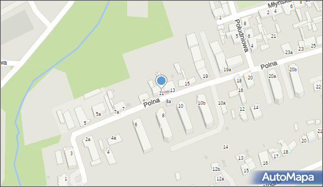 Świecie, Polna, 11, mapa Świecie