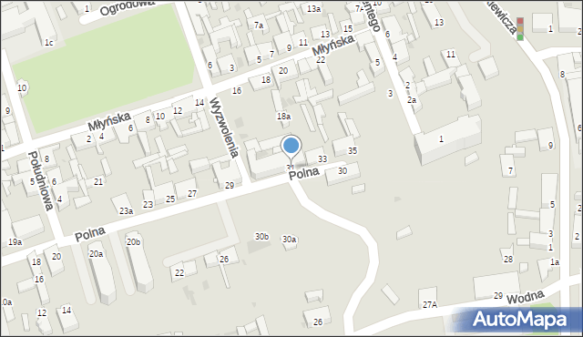 Świecie, Polna, 31, mapa Świecie