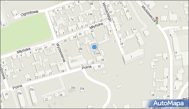 Świecie, Polna, 35a, mapa Świecie
