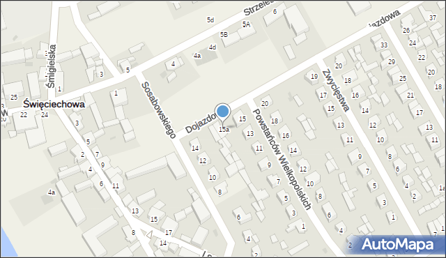 Święciechowa, Powstańców Wielkopolskich, 15a, mapa Święciechowa