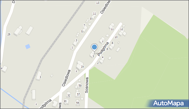 Świeradów-Zdrój, Podgórna, 5, mapa Świeradów-Zdrój