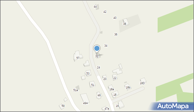 Świerzowa Polska, Polna, 32, mapa Świerzowa Polska