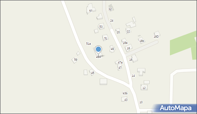 Świerzowa Polska, Polna, 49A, mapa Świerzowa Polska