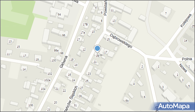 Święta Katarzyna, Powstańców Śląskich, 19, mapa Święta Katarzyna