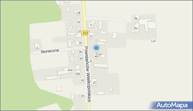Świętno, Powstańców Wielkopolskich, 13, mapa Świętno