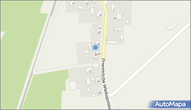 Świętno, Powstańców Wielkopolskich, 20, mapa Świętno