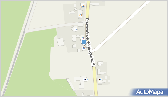 Świętno, Powstańców Wielkopolskich, 26, mapa Świętno