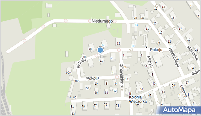 Świętochłowice, Pokoju, 9, mapa Świętochłowice