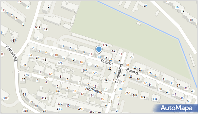 Świętochłowice, Polaka Wiktora, 13, mapa Świętochłowice
