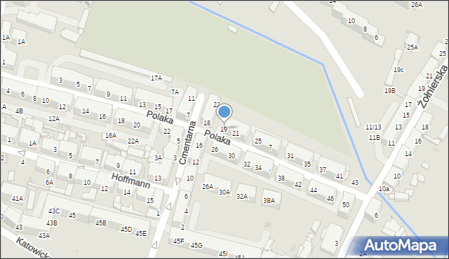 Świętochłowice, Polaka Wiktora, 19, mapa Świętochłowice
