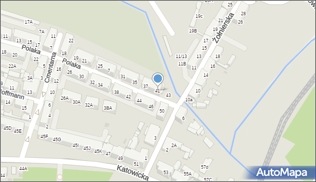 Świętochłowice, Polaka Wiktora, 41, mapa Świętochłowice