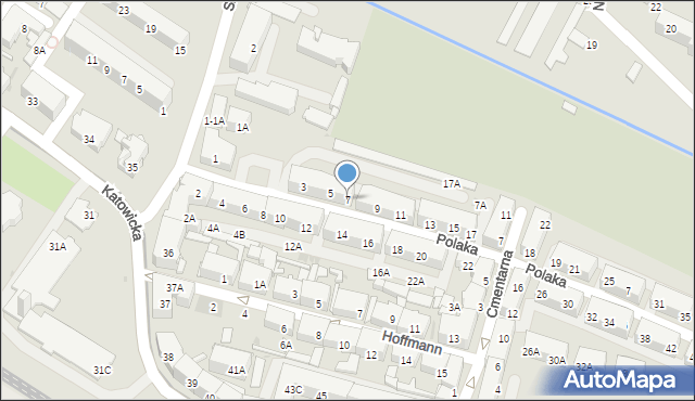 Świętochłowice, Polaka Wiktora, 7, mapa Świętochłowice