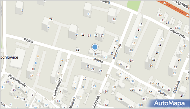 Świętochłowice, Polna, 19, mapa Świętochłowice
